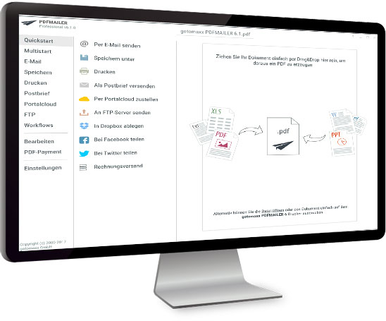 PDF Software PDFMAILER 6.0 gotomaxx PDFMAILER 6.0 mon1