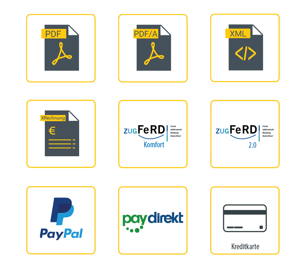 Belegdaten PDFMAILER