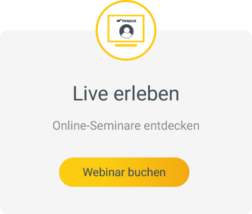 PDFMAILER live erleben - Tipps in Seminaren um Ihren Geschäftspostversand zu optimieren